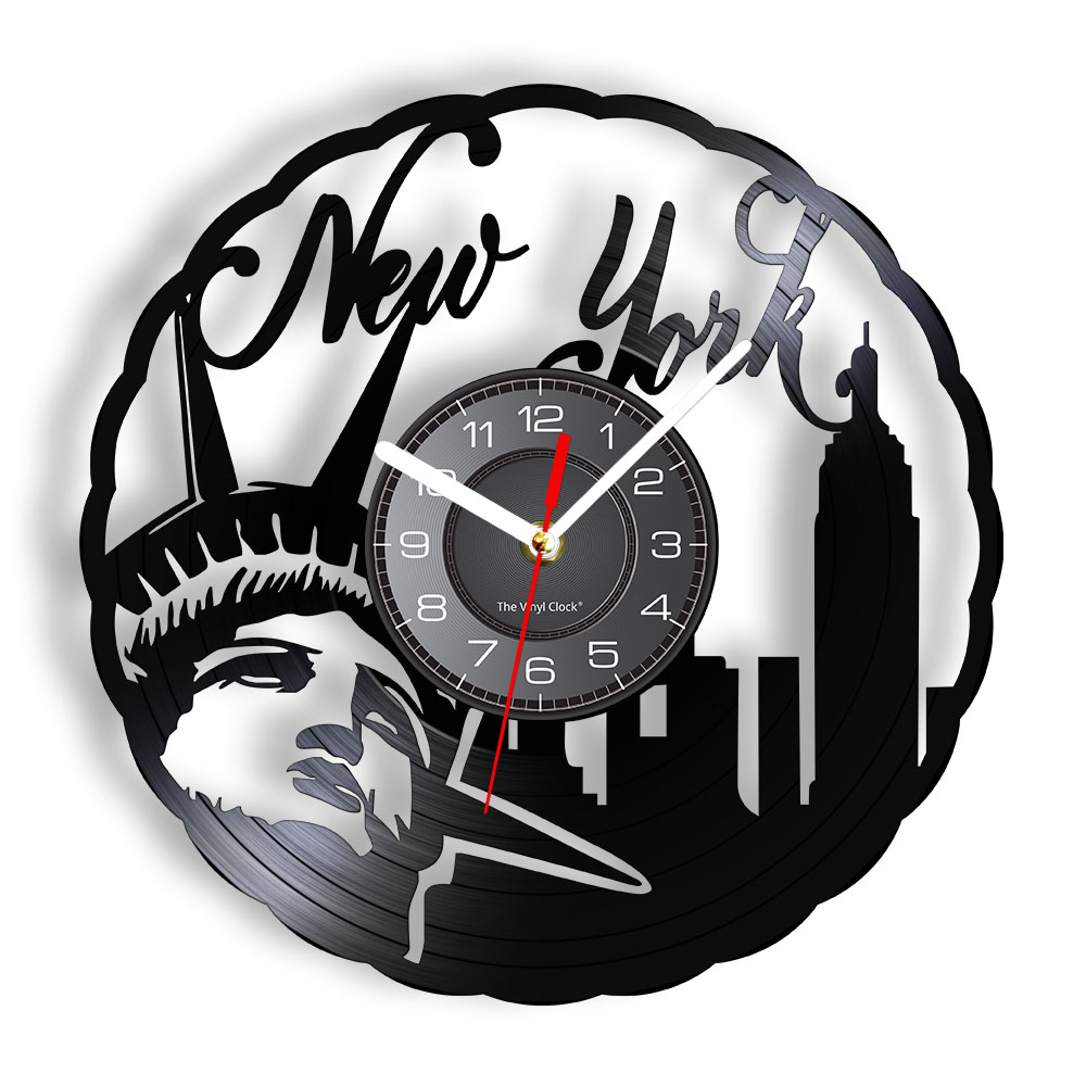 Interior Design York - Jam Dinding Vinyl Vintage New York