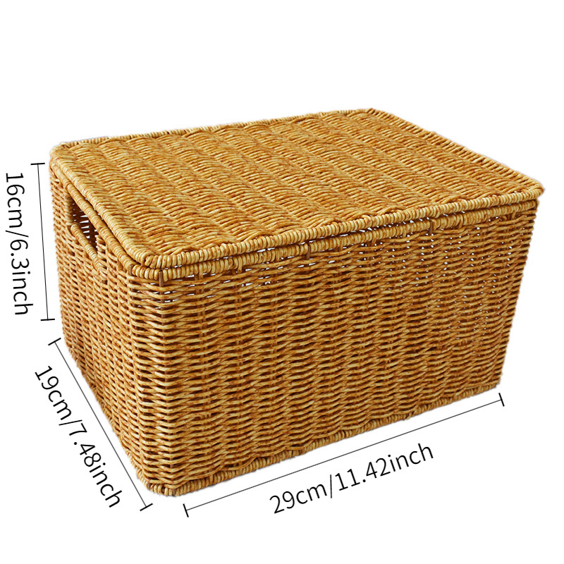 Woven Basket Set - Kotak penyimpanan anyaman rotan ukuran besar