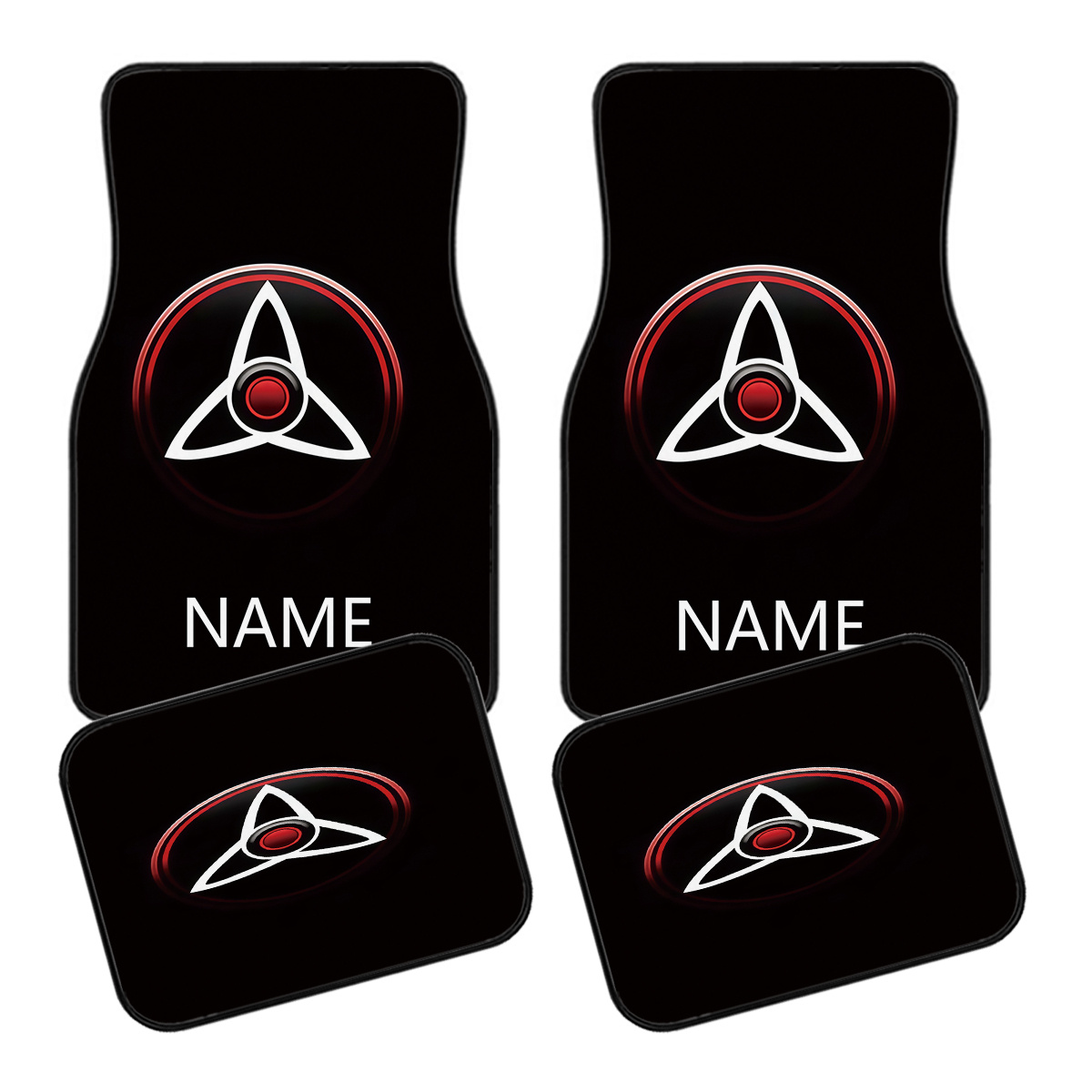 Interior Design Name - 4pcs Karpet Mobil dengan Desain Personalisasi