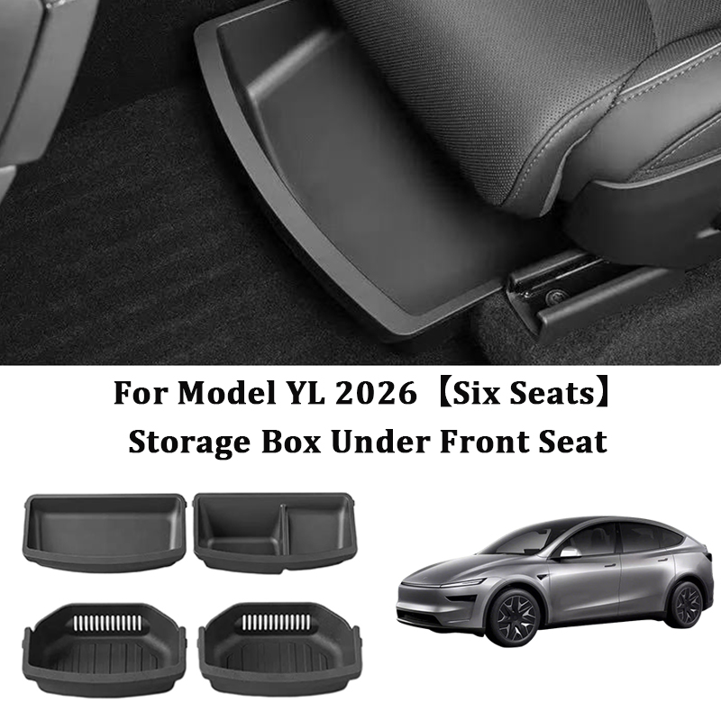 Interior Design Mockup - Kotak Penyimpanan Bawah Kursi Untuk Tesla