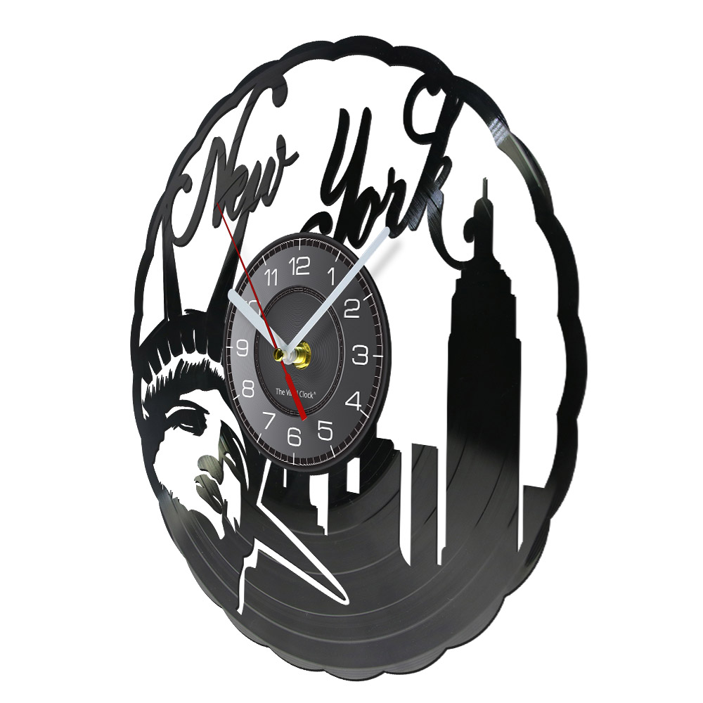 Jam Dinding Vinyl Vintage New  - Interior Design York ulasan dan harga