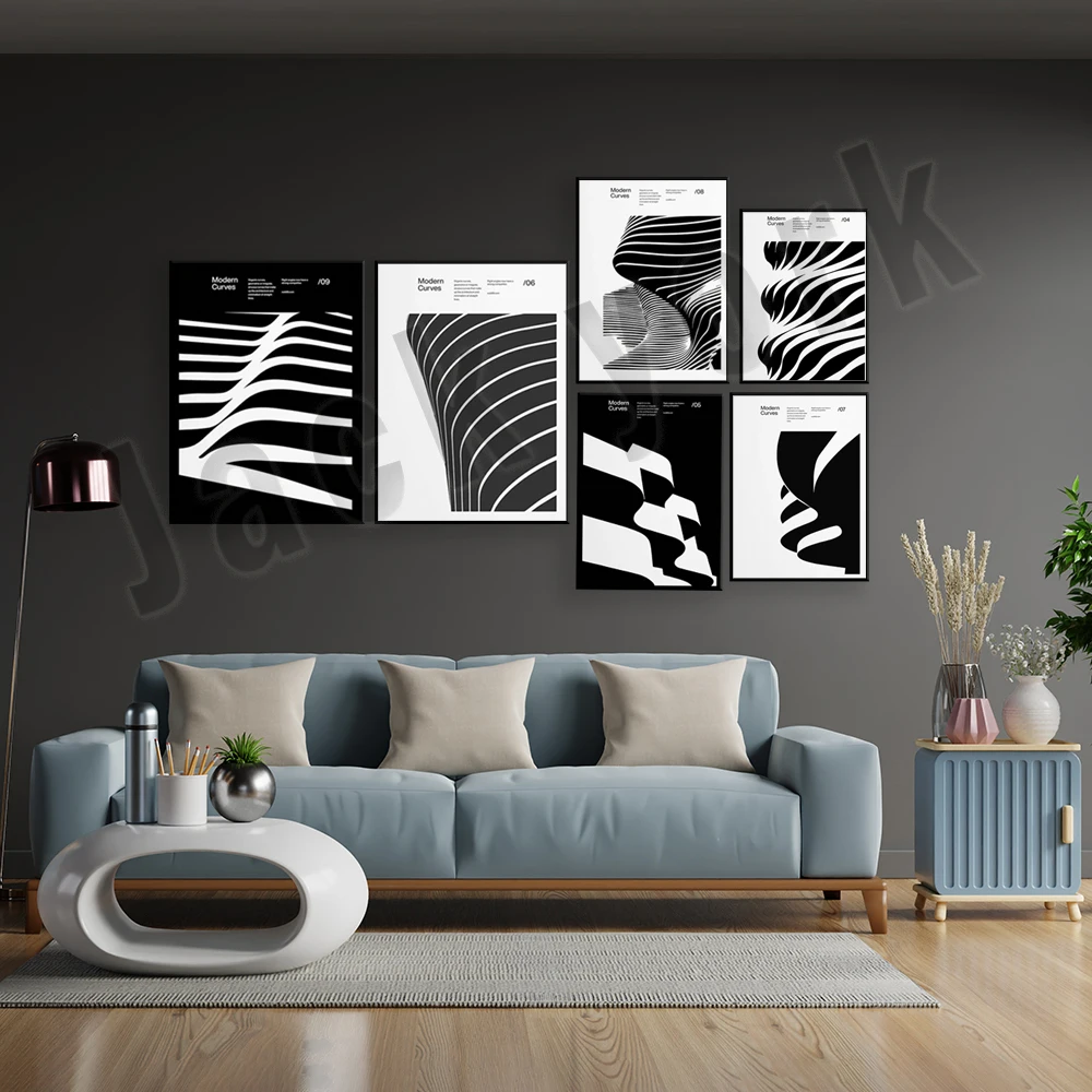 Lekuk Modern, Poster desain ar - Interior Design York ulasan dan harga