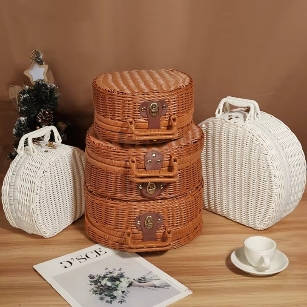 Keranjang Penyimpanan Bulat Kr - Woven Basket Set ulasan dan harga