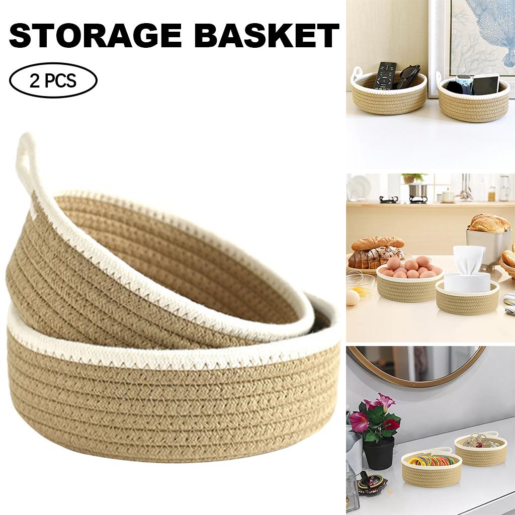 2x Set Keranjang Anyaman Kecil - Woven Basket Set ulasan dan harga