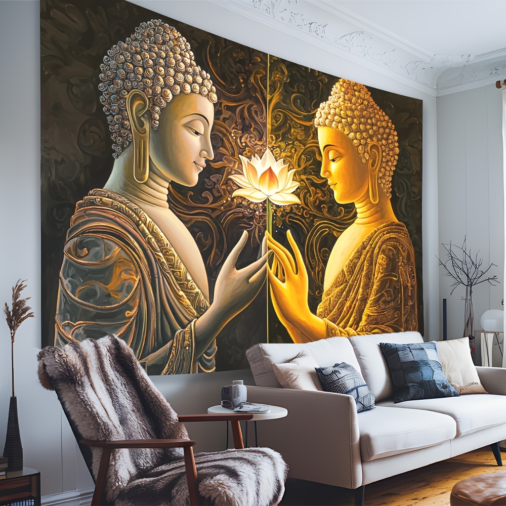 Tapestry Dinding Teratai Buddh - Interior Design Zen Style ulasan dan harga