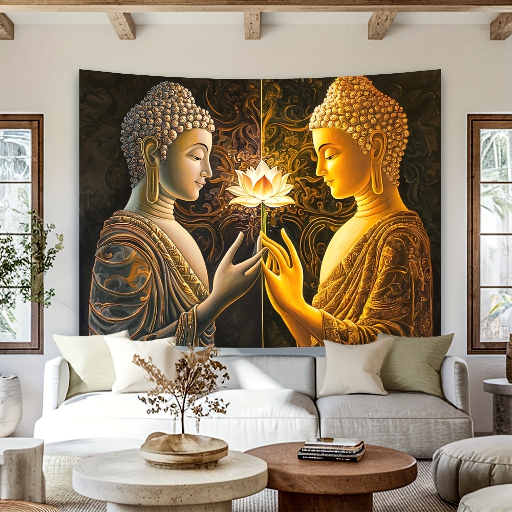 Tapestry Dinding Teratai Buddh - Interior Design Zen Style ulasan dan harga