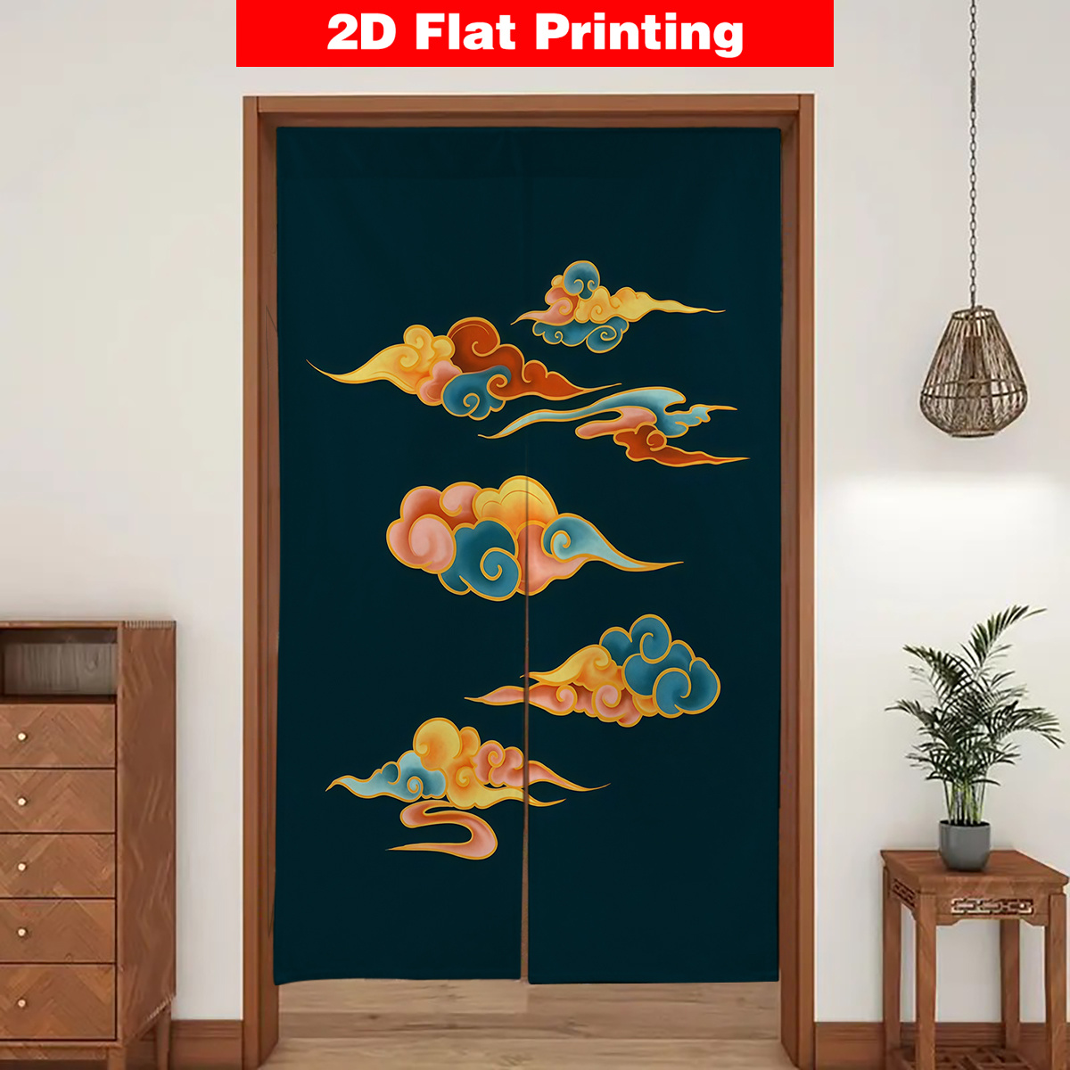 Tirai Pintu Jepang Pembatas Ru - Interior Design Zen Style ulasan dan harga