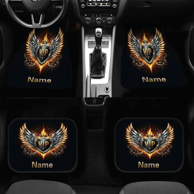 4pcs Karpet Mobil dengan Nama  - Interior Design Name ulasan dan harga