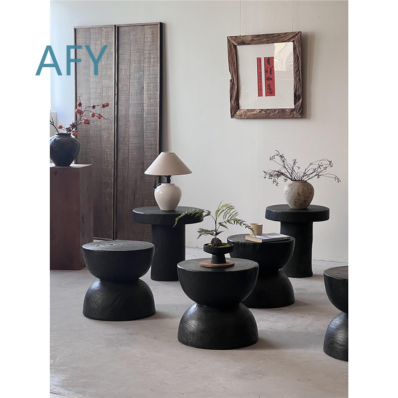 Bangku Kayu Terkarbonisasi unt - Interior Design Zen Style ulasan dan harga