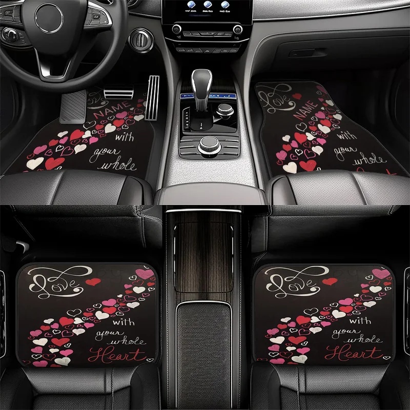 4pcs Karpet Mobil dengan Nama  - Interior Design Name ulasan dan harga