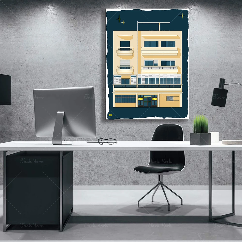 Bauhaus Tel Aviv Cetak Modern  - Interior Design York ulasan dan harga