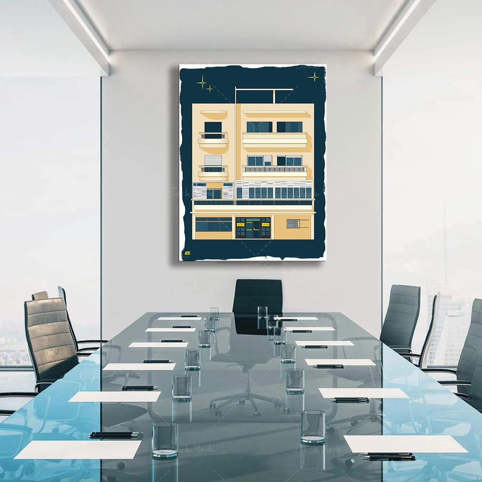 Bauhaus Tel Aviv Cetak Modern  - Interior Design York ulasan dan harga