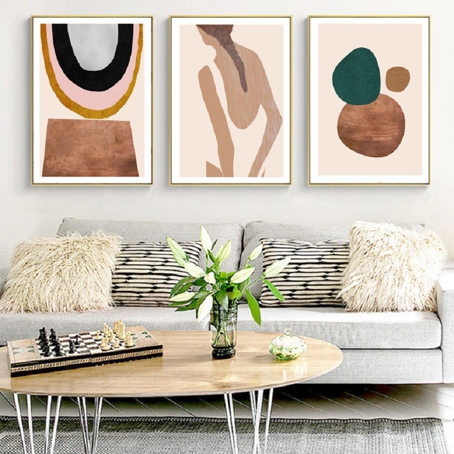 Poster Skandinavia abstrak cet - Interior Design York ulasan dan harga