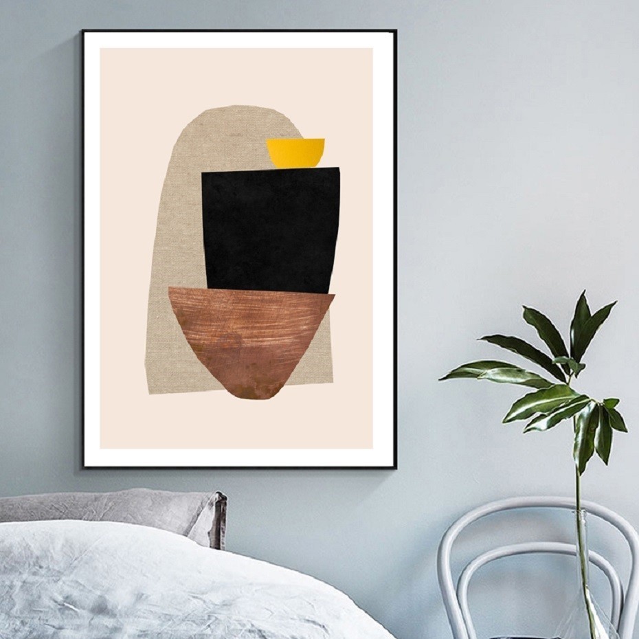 Poster Skandinavia abstrak cet - Interior Design York ulasan dan harga